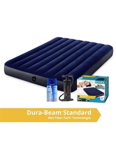 Матрас Classic Downy надувной, синий Intex