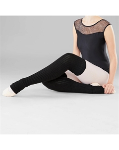 Удлиненные гетры для балета и современного танца женские, черные, черный Starever