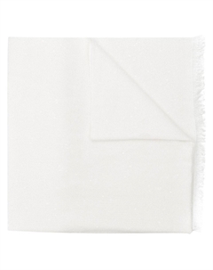 Легкий трикотажный шарф, белый Brunello cucinelli