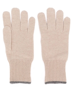 Кашемировые перчатки, нейтральный цвет Brunello cucinelli