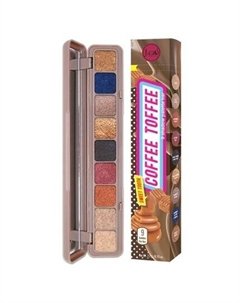 Палитра теней Sweet Tooth 9 Bar STB102 Coffe Toffee Eye Shimmer с зеркалом и сумкой на молнии J. cat beauty