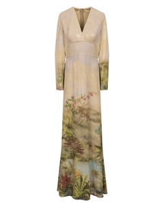 Платье с отделкой пайетками Elie saab