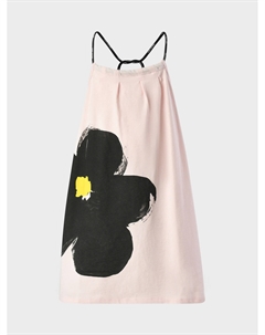 Платье на бретелях с черным цветком Marc jacobs