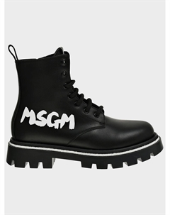 Ботинки с белым лого Msgm