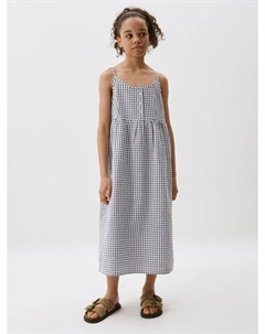 Сарафан миди в клетку для девочек Sela