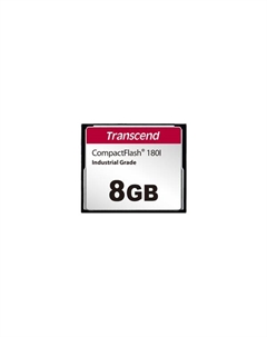 Карта памяти промышленная 8Gb CompactFlash (TS8GCF180I) Transcend