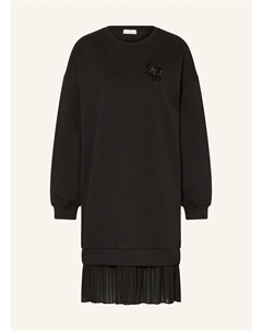 Платье-Свитер со складками и декоративными бусинами, черный Liu jo