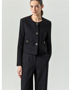 Укороченный жакет с круглым вырезом Emka