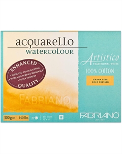 Альбом-склейка для акварели "Artistico Traditional White" Фин 31x41 см 20л 300 г Fabriano