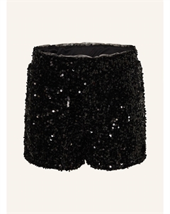 Бархатные шорты с пайетками, черный Only