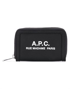 A p c кошелек с принтом логотипа один размер черный A.p.c.