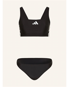 Бюстье бикини 3 полоски, черный Adidas