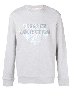 Versace collection толстовка с логотипом m серый Versace collection