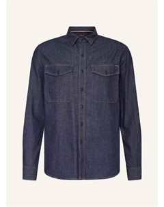 Рубашка классического кроя в стиле джинсов, синий Replay