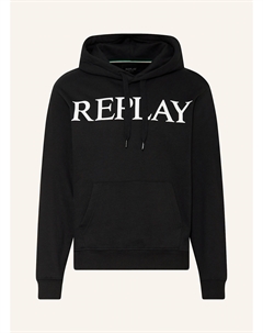 Толстовка с капюшоном, черный Replay