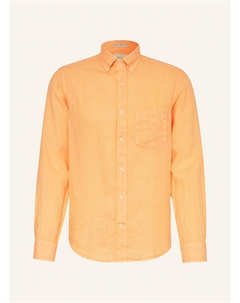 Льняная рубашка, стандартный крой, оранжевый Gant