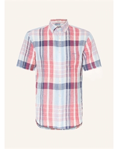 Льняная рубашка классического кроя с короткими рукавами, мультиколор Gant