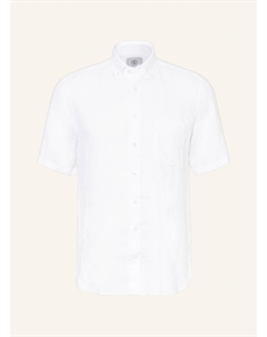 Рубашка Lykos прямого кроя из льна с короткими рукавами, белый Bogner