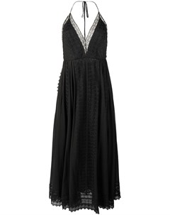 Charo ruiz платье макси с вырезом петлей халтер 44 черный Charo ruiz