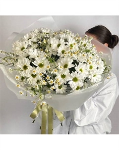 Авторский букет с хризантемой и ромашкой (Танацетум) Vlshbn flowers state