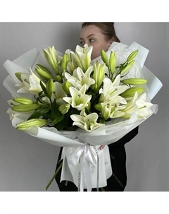 Монобукет из белых лилий Vlshbn flowers state