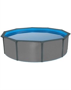 Морозоустойчивый бассейн круглый 460x130см Anthraciteкомплект оборудования Standart (фильтр Intex/Bestway) 550002 Poolmagic