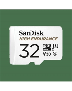 Карта памяти 32GB SDSQQNR-032G-GN6IA microSDHC Class 10 UHS-I U3 V30 High Endurance Video Monitoring Card Sandisk