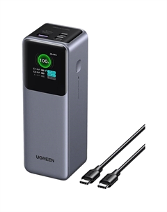 Внешний аккумулятор Ugreen PB722 (35525B) 25000mAh 200W Grey