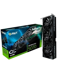 Видеокарта Palit GeForce RTX 5070 INFINITY 3 OC 12GB (NE75070S19K9-GB2050S)