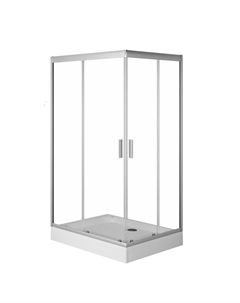 Душевой уголок AM.PM Gem хром 120х90х190 см прямоугольник стекло прозрачное 5 мм (W90G-404-120290-MT) Am.pm.