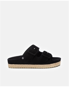 Женские сандалии на плоской подошве на резиновой подошве, черный Refresh