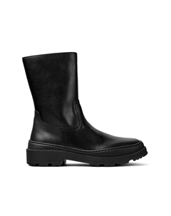 Женские сапоги из гладкой черной кожи, черный Camper