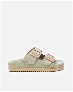 Женские сандалии на плоской подошве на резиновой подошве, зеленый Refresh