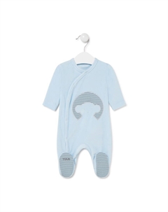 Синий комбинезон для мальчика с силуэтом медведя, синий Tous