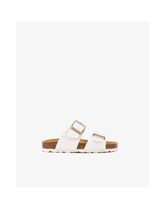 Сандалии для девочки с двойными ремешками платинового цвета, золотой Conguitos