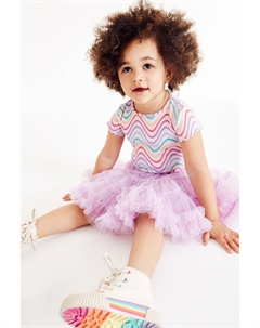 Юбка-балерина с рюшами, сиреневый Next