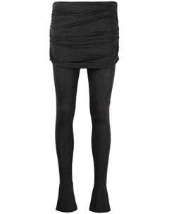 Брюки скинни с юбкой, серый Blumarine