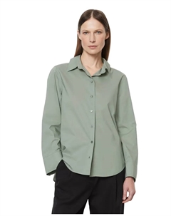 Женская рубашка из 100% хлопка с длинным рукавом, зеленый Marc o'polo