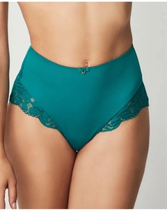 Трусики с очень высокой талией и цветочным кружевом, темно-зеленый Selmark