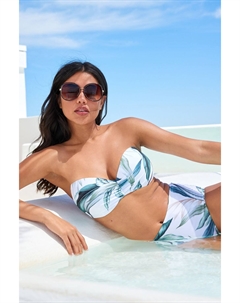 Формирующий мягкий верх бикини на косточках, зеленый Next