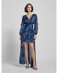 Платье с узором по всей поверхности, модель 'FARRAH', синий Guess