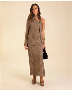 Асимметричное платье миди с бантом, темно-зеленый The-are