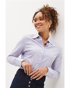 Рубашка приталенного кроя из хлопка, синий Next