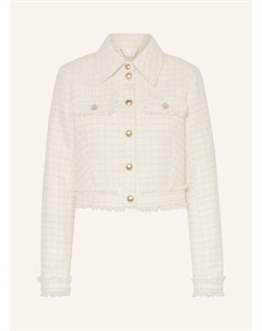 Твидовый жакет Daphnee с блестящей пряжей и драгоценными камнями, мультиколор Guess