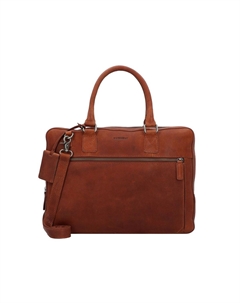 Антикварный кожаный портфель Avery с отделением для ноутбука 38 см BURKELY, цвет Cognac Burkely