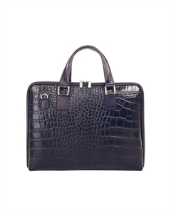 Портфель, натуральная кожа, производство Италия Samantha Look, синий Samantha look