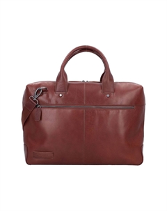 Кожаный портфель Rock Flint с защитой RFID, отделение для ноутбука 41 см PLEVIER, темно-коричневый Plevier