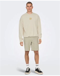 Мужские шорты в китайском стиле, бежевый Only & sons