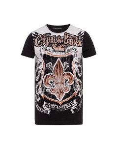 Футболка с классным принтом герба, черный Cipo&baxx