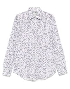 Рубашка с цветочным принтом, белый Paul smith